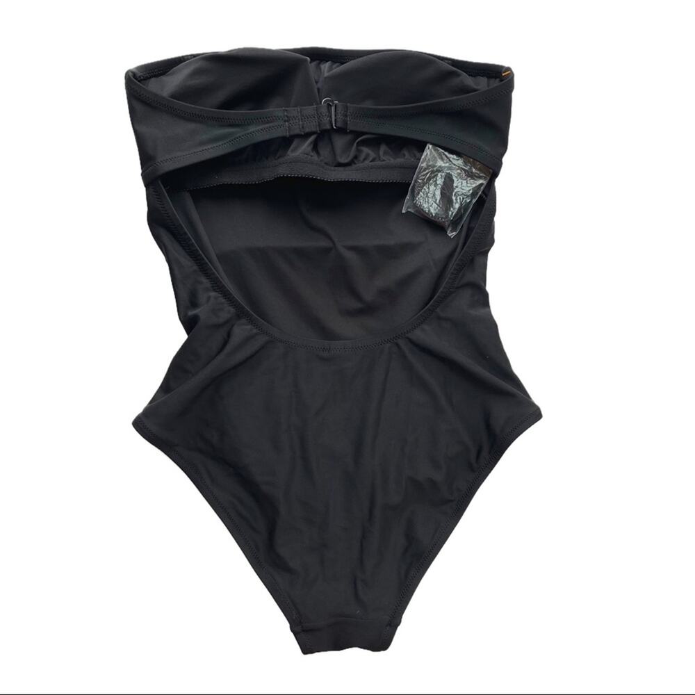 J. Crew Strapless One Piece Swimsuit Black - Picture 4 of 8